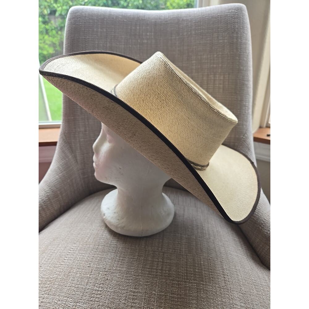 Atwood Straw Cowboy Hat Hereford 15x Long Oval 7 1/4